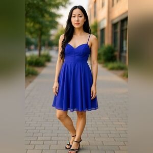 ARDEN B Vibrant Purple Strapless Dress